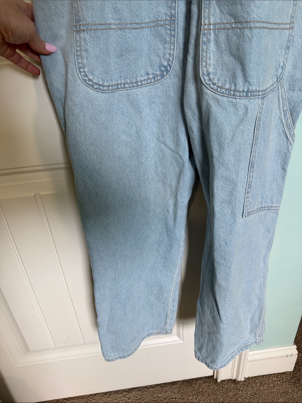 Old Navy Light Blue Denim Overalls Jumpsuit - Picture 6 of 6